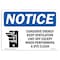 Signmission OSHA Notice, 3.5" Height, Conserve Energy Keep Ventilation Sign With Symbol, 5" X 3.5", Landscape OS-NS-D-35-L-10790 - alternate 1